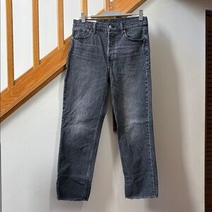 GAP Cheeky High Rise Straight Size 29/8R washed black charcoal grey